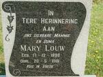 LOUW Mary 1898-1981