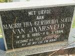JAARSVELD Magrietha Gertruida Sofia, van 1895-1984