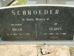 SCHROEDER Billie 1894-1970 & Gladys 1897-1989