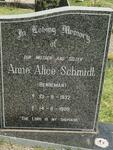 SCHMIDT Anne Alice nee BENDEMAN 1932-1988