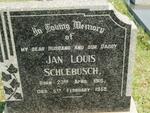 SCHLEBUSCH Jan Louis 1918-1959