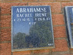 ABRAHAMSE Rachel Irene 1915-1987