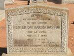 BASSON Hester Catharina nee LA COCK 1882-1937