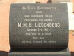 LIEBENBERG M.M.B. 1911-1939