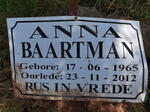 BAARTMAN Anna 1965-2012
