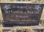 TENNANT Alexander & Martha