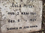 PETER Ella 1925-1925