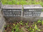 VYVER William Abraham, van der 1890-1967 & Mabel 1888-1971