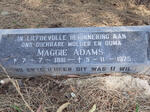 ADAMS Maggie 1891-1975