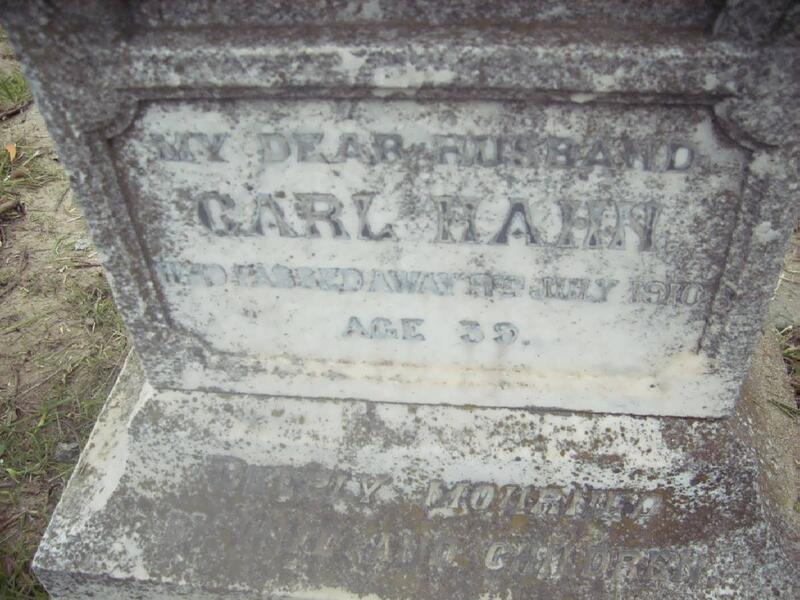 HAHN Carl -1910