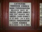KINNES Anges Carr 1880-1975 & Catherine Thomson FARQUHARSON - 1951 :: KINNES Angus Farquharson Carr 1922-1965