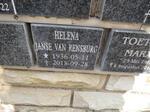 RENSBURG Helena, Janse van 1936-2018