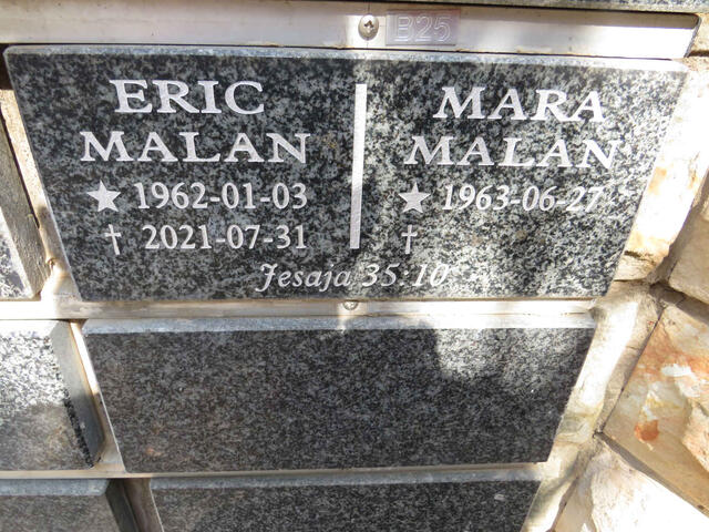 MALAN Eric 1962-2021 & Maria 1963-
