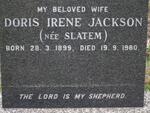 JACKSON Doris Irene nee SALTEM 1899-1980