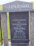 GONTSHI Zoliswa Hazel 1964-2008