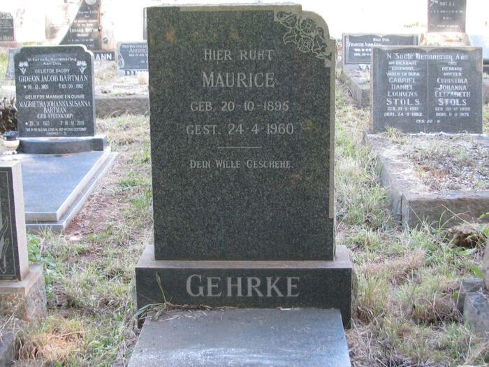 GEHRKE Maurice 1895-1960