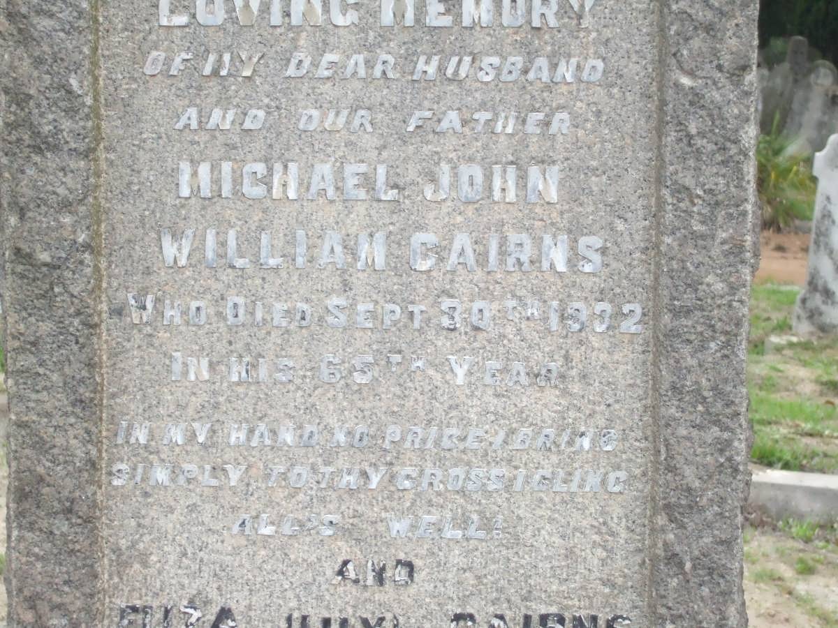 CAIRNS Michael John William -1902