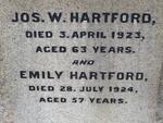 HARTFORD Jos. W. -1923 & Emily -1924