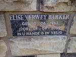 BARKER Elise Verwey 1963-2009