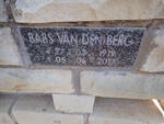 BERG Babs, van den 1919-2013
