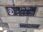 RIX Lily 1925-2007