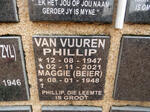 VUUREN Phillip, van 1947-2021 & Maggie BEIER 1948-