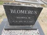 BLOMERUS Salmina M. 1896-1972