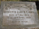 EVANS Iorwerth Lloyd 1923-1958