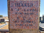 BEKKER S.J. 1913-1988 & H.E.J. ROTHNER 1912-1996