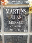 MARTINS Johan Morkel 1952-2017