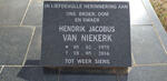 NIEKERK Hendrik Jacobus, van 1975-2016