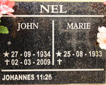 NEL John 1934-2009 & Marie 1933-