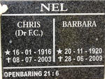 NEL F.C. 1916-2003 & Barbara 1920-2009