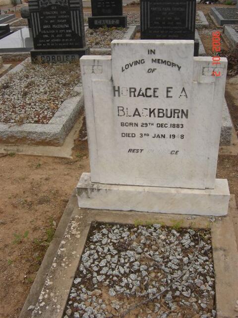 BLACKBURN Horace E.A. 1883-1948