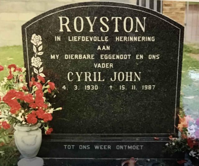ROYSTON Cyril John 1930-1987
