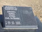 PIETERSE Johanna Sophia Louisa nee DU PLESSIS 1936-2004
