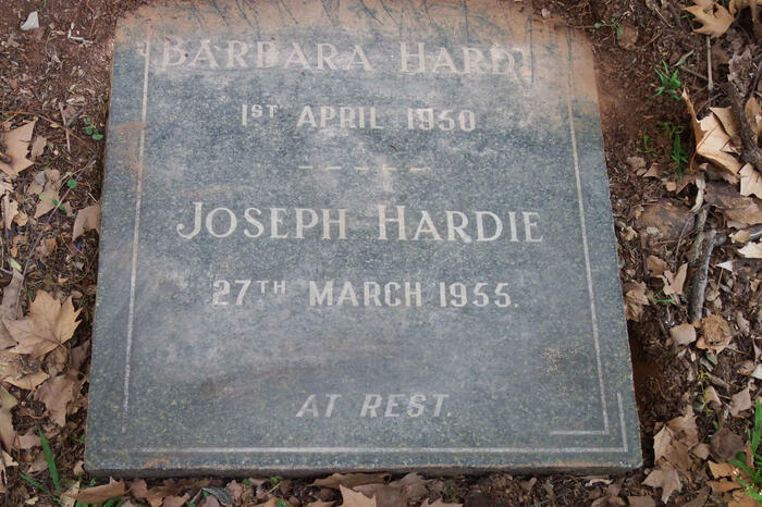 HARDIE Joseph -1955 & Barbara -1950