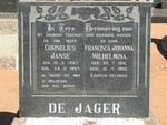 JAGER Cornelius Janse, de 1897-1967 & Francisca Johanna Wilhelmina 1914-1990