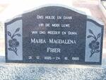 FRIER Maria Magdalena 1885-1966