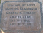 THIART Mareina Elizabeth Cornelia nee DE LOOR 1937-1961