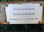 BRINK Andries Jacob 1923-2012