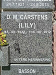CARSTENS D.M. 1922-2012