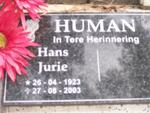 HUMAN Hans Jurie 1923-2003