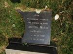 WALT Aletta Maria, van der nee CLOETE 1916-1976