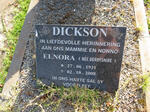 DICKSON Elnora nee DERBYSHIRE 1921-2008