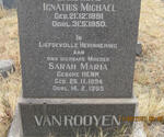 ROOYEN Ignatius Michael, van 1891-1950 & Sarah Maria HENN 1894-1965