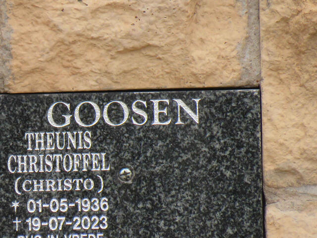 GOOSEN Theunis Christoffel 1936-2023