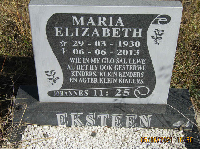 EKSTEEN Maria Elizabeth 1930-2013