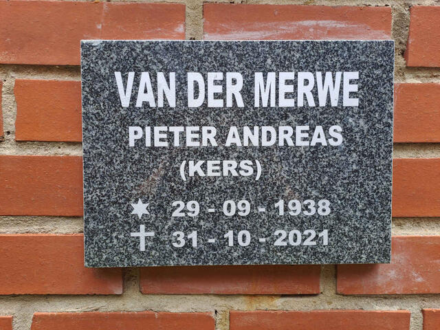 MERWE Pieter Andreas, van der 1938-2021