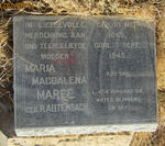 MAREE Maria Magdalena nee RAUTENBACH 1865-1945